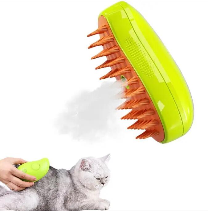 PETDRIZZ   3 in 1 self-cleaning Massage Combs Effective cat steamy brush Pet dog steam brush