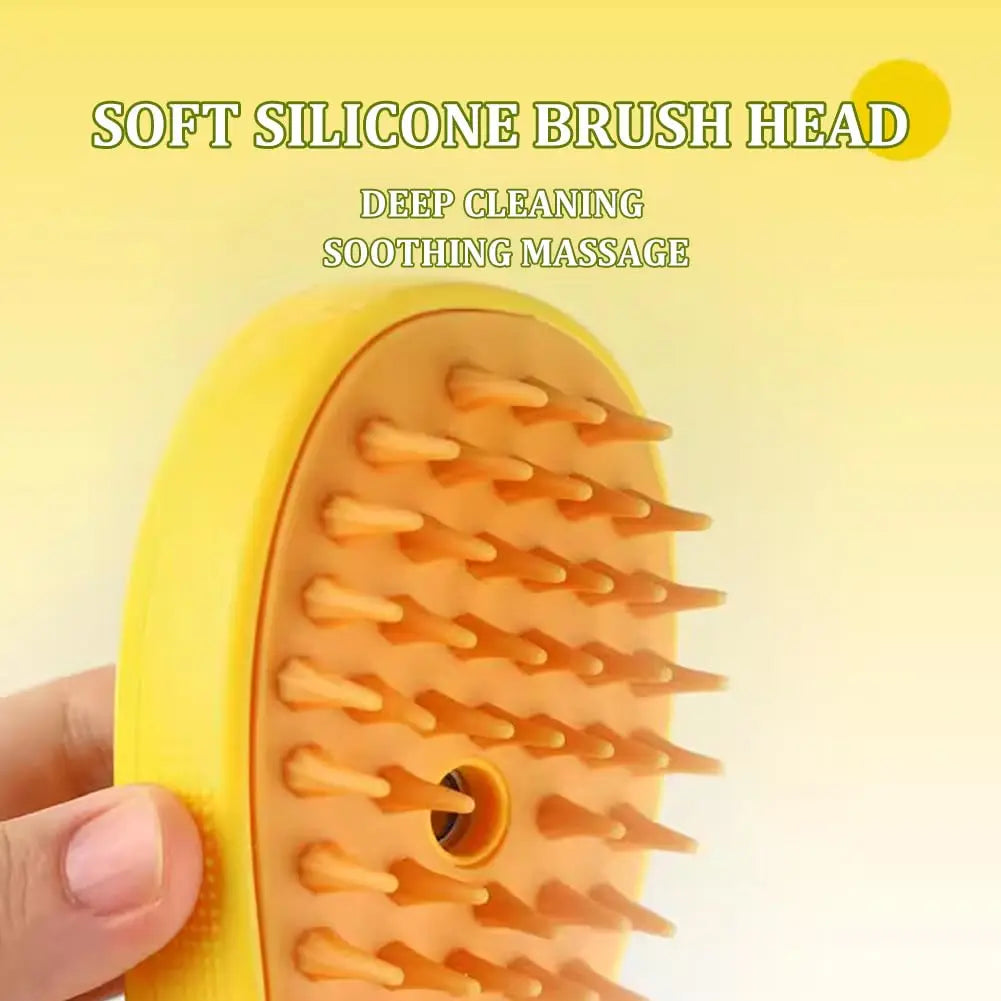 PETDRIZZ   3 in 1 self-cleaning Massage Combs Effective cat steamy brush Pet dog steam brush